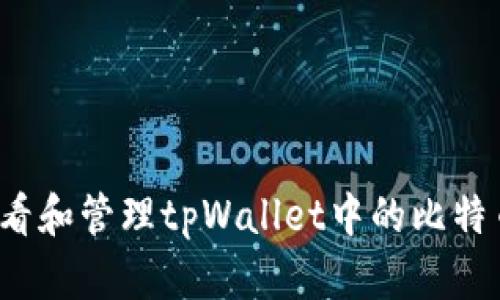 如何查看和管理tpWallet中的比特币余额？